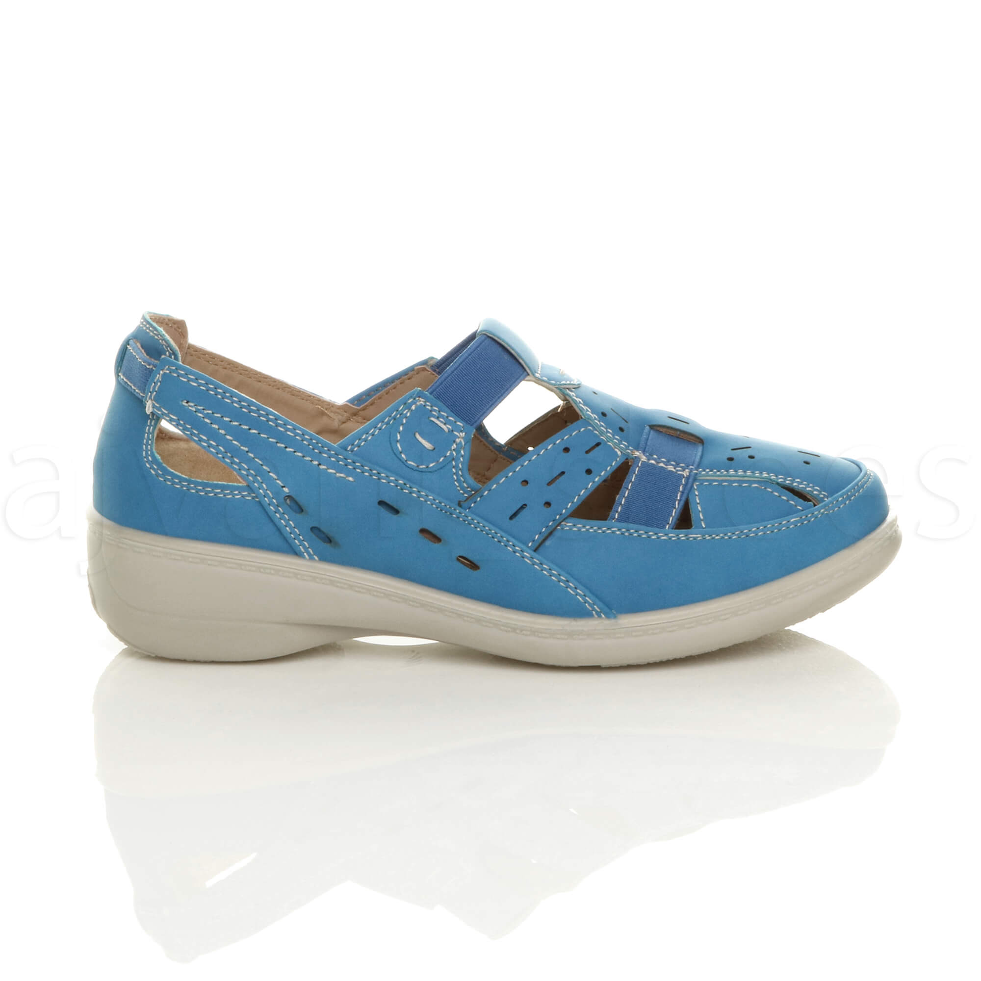 WOMENS LADIES LOW HEEL LIGHTWEIGHT ELASTIC COMFORT CASUAL WALKING SHOES SIZE