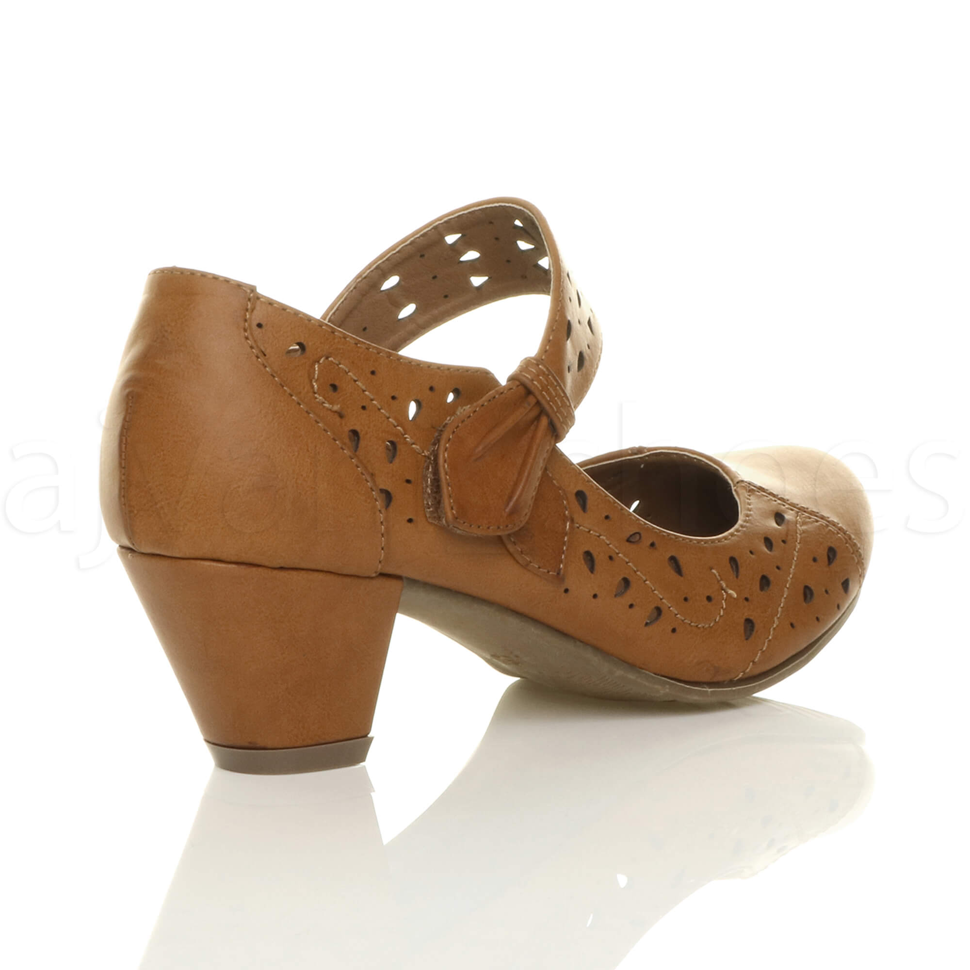 mid heel block shoes