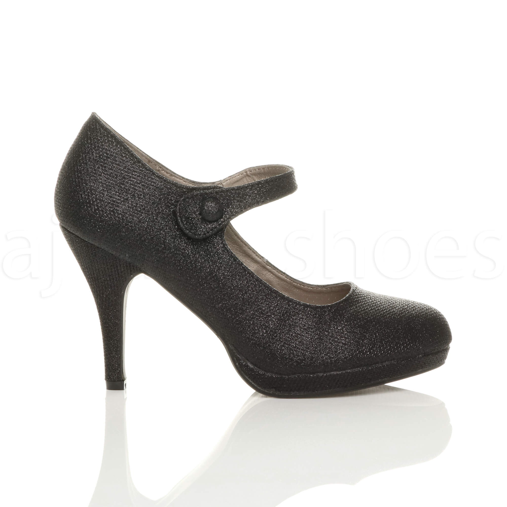 Shoes Woman White Ivory Mary jane Bridal Evening Party Pumps Closed Toe Low Heels Satin DS 