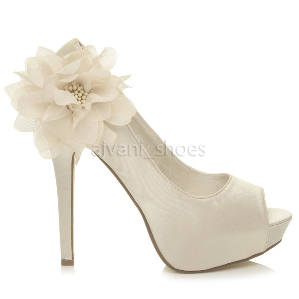 evening shoes womens high heel platform peeptoe flower wedding evening shoes womens high heel platform peeptoe flower wedding