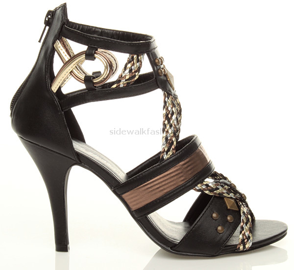 Dettagli su WOMENS LADIES HIGH HEEL CAGED GLADIATOR SANDALS SHOES SIZE Dettagli su WOMENS LADIES HIGH HEEL CAGED GLADIATOR SANDALS SHOES SIZE