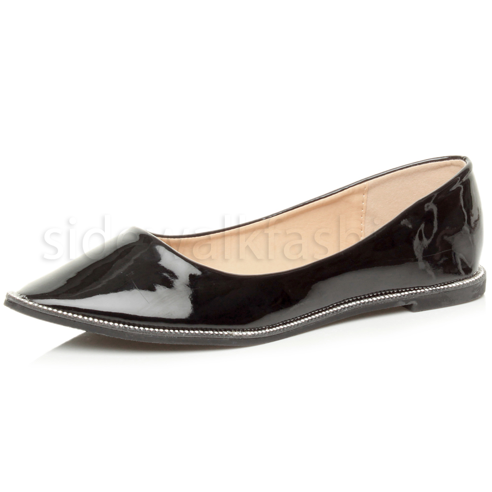 flat shoes womens womens flat pointed toe diamante trim mesh flat shoes womens womens flat pointed toe diamante trim mesh