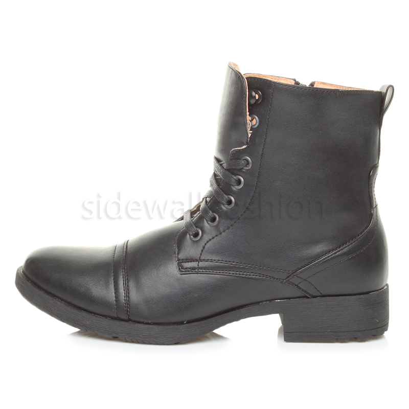 mens low boots mens low heel biker lace up zip army combat ankle mens low boots mens low heel biker lace up zip army combat ankle