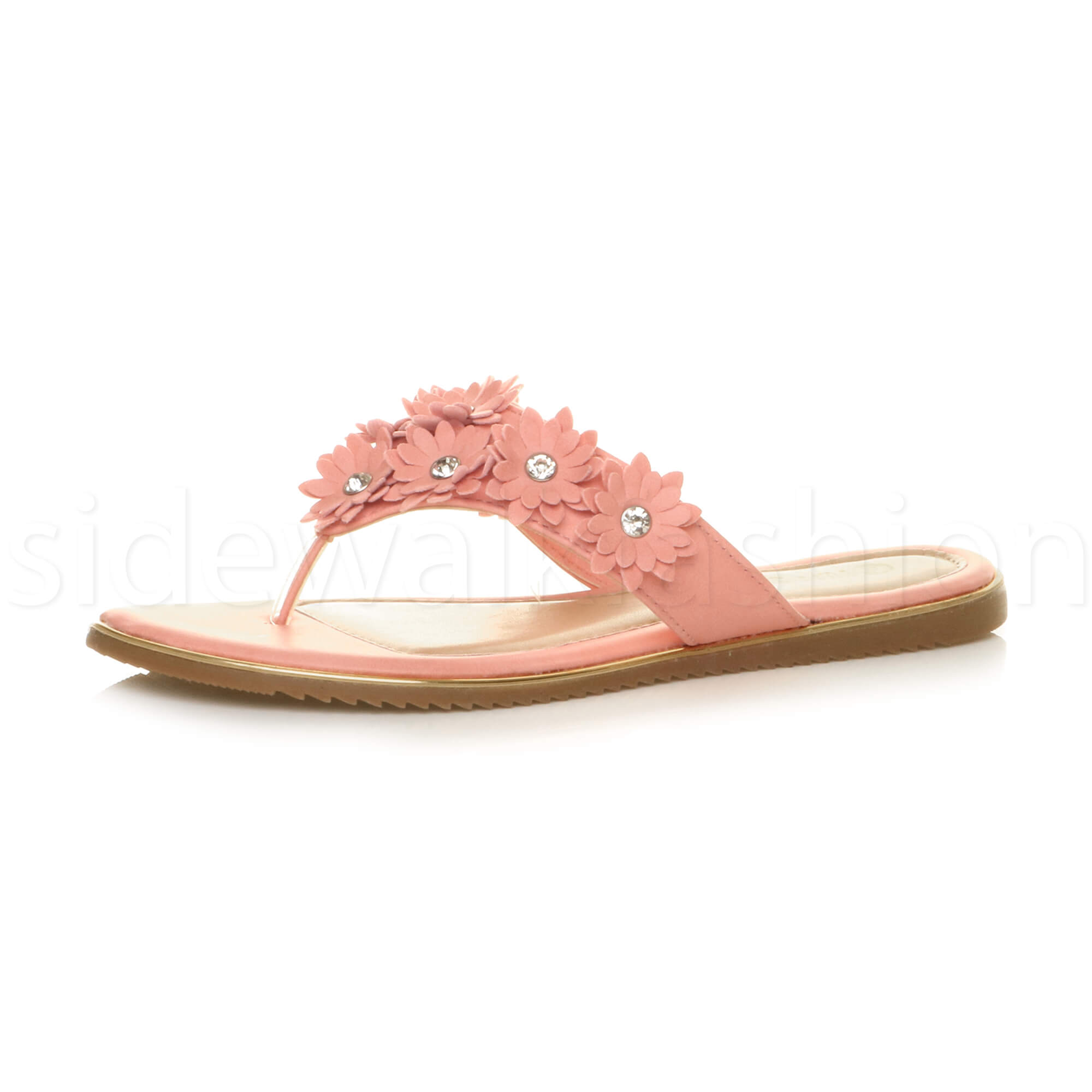 sandals with flowers on them womens flat flower diamante embellished toe post sandals with flowers on them womens flat flower diamante embellished toe post
