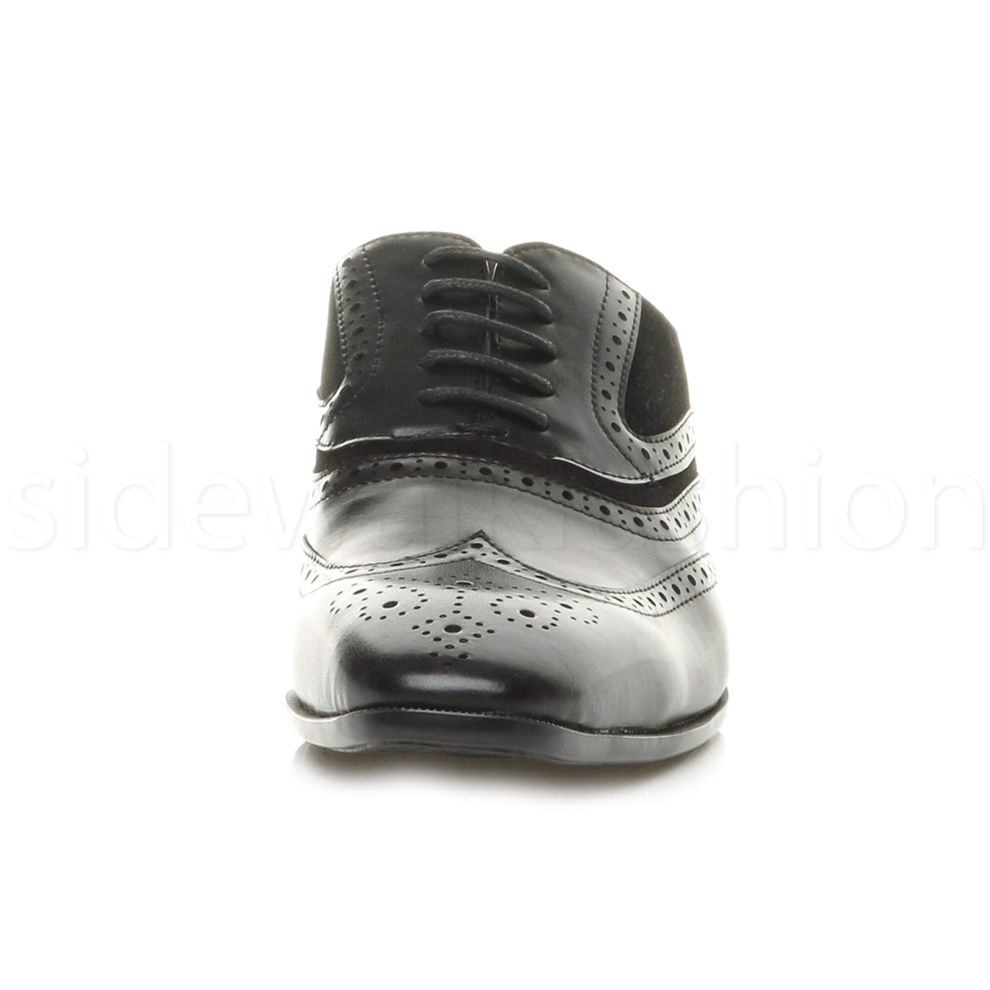 Mens lace up pointed toe smart wedding groom formal brogues oxfords shoes size