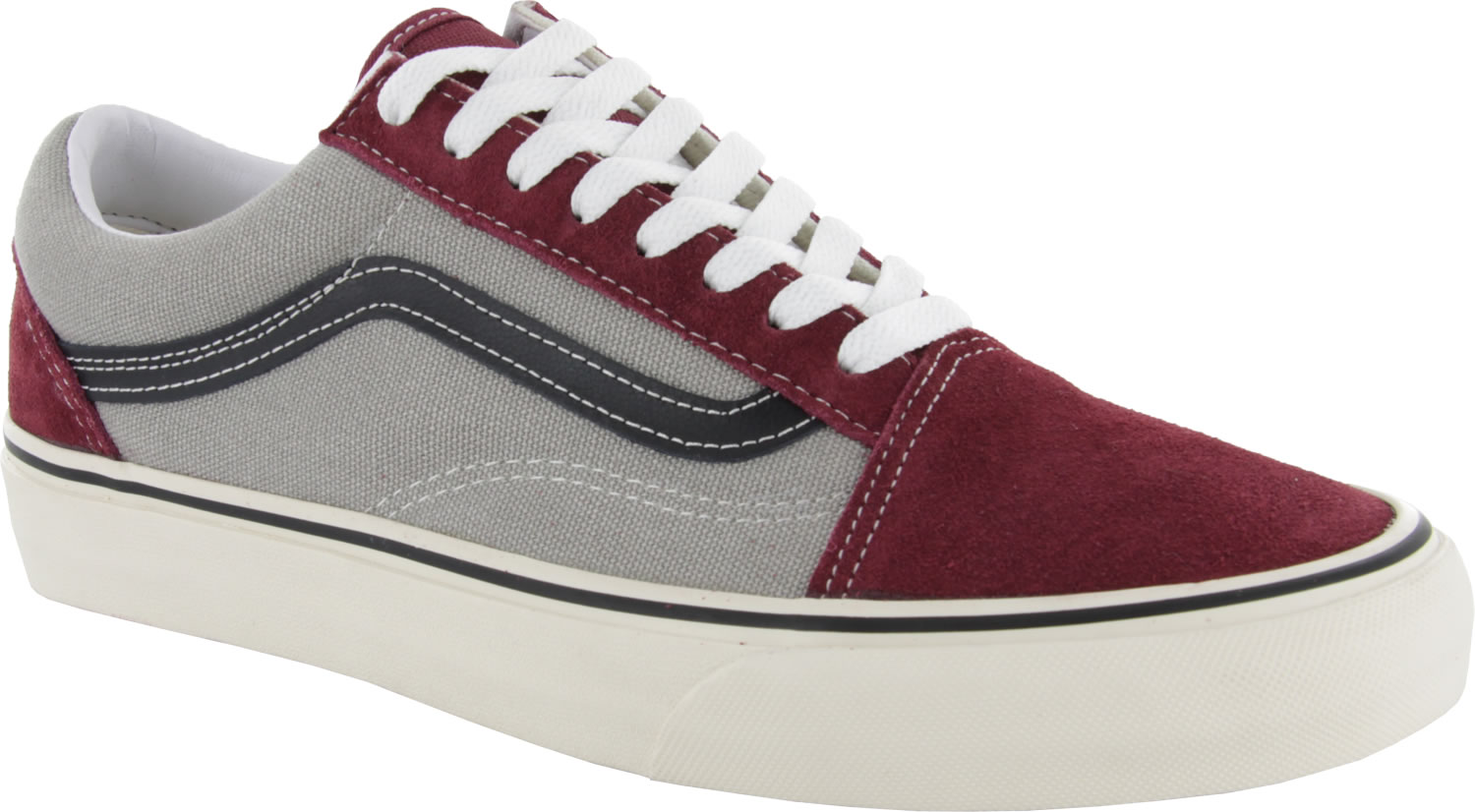 vans old skool grey red