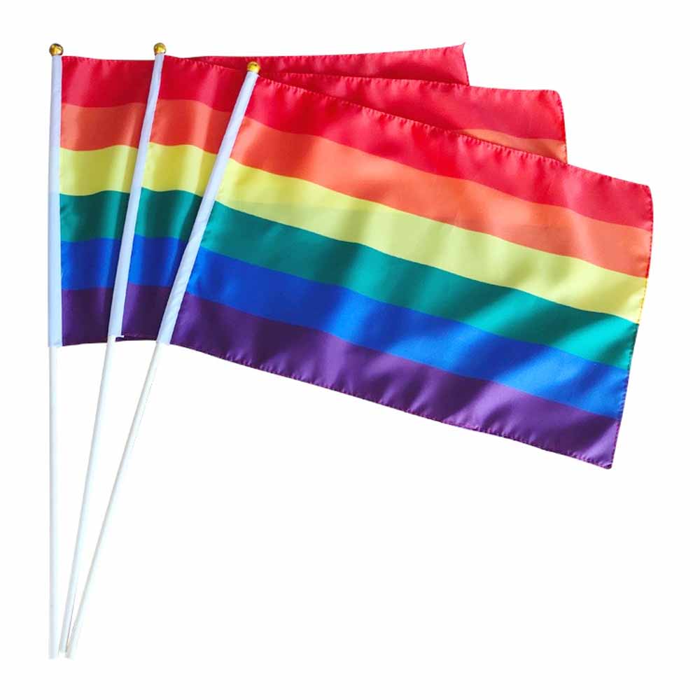 Transgender Flag //LGBT Rainbow Gay Pride Festival Diversity 5x3 ft Flag Handheld