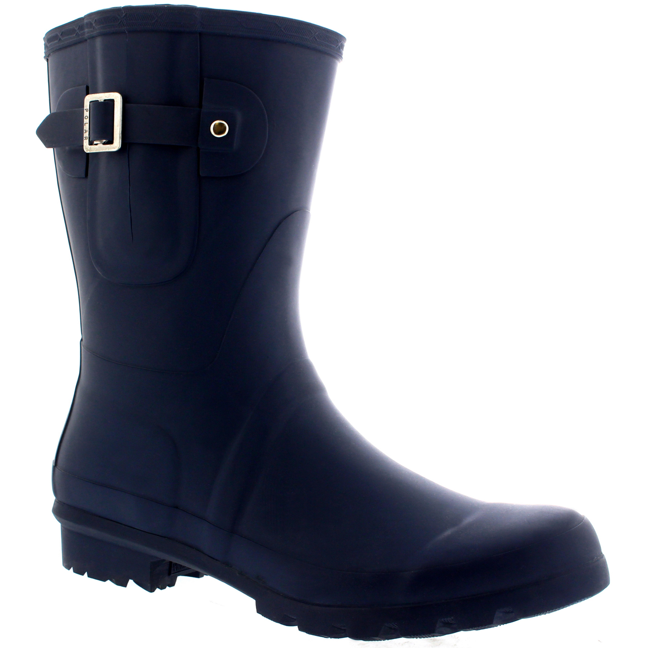 Mens Short Fishing Adjustable Side Rubber Waterproof Wellingtons Boots