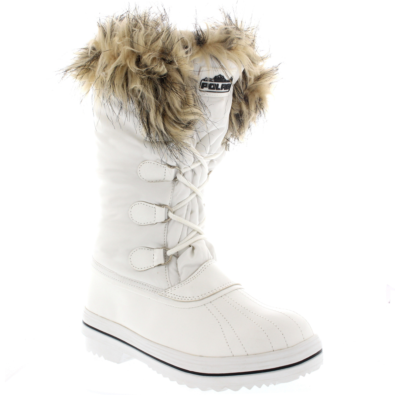 Womens Nylon Warm Fur Trim Duck Snow Waterproof Outdoor Tall Winter Rain Boots AS_9155 Womens Nylon Warm Fur Trim Duck Snow Waterproof Outdoor Tall Winter Rain Boots AS_9155