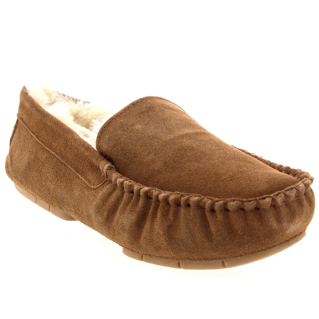 fur platform moccasins