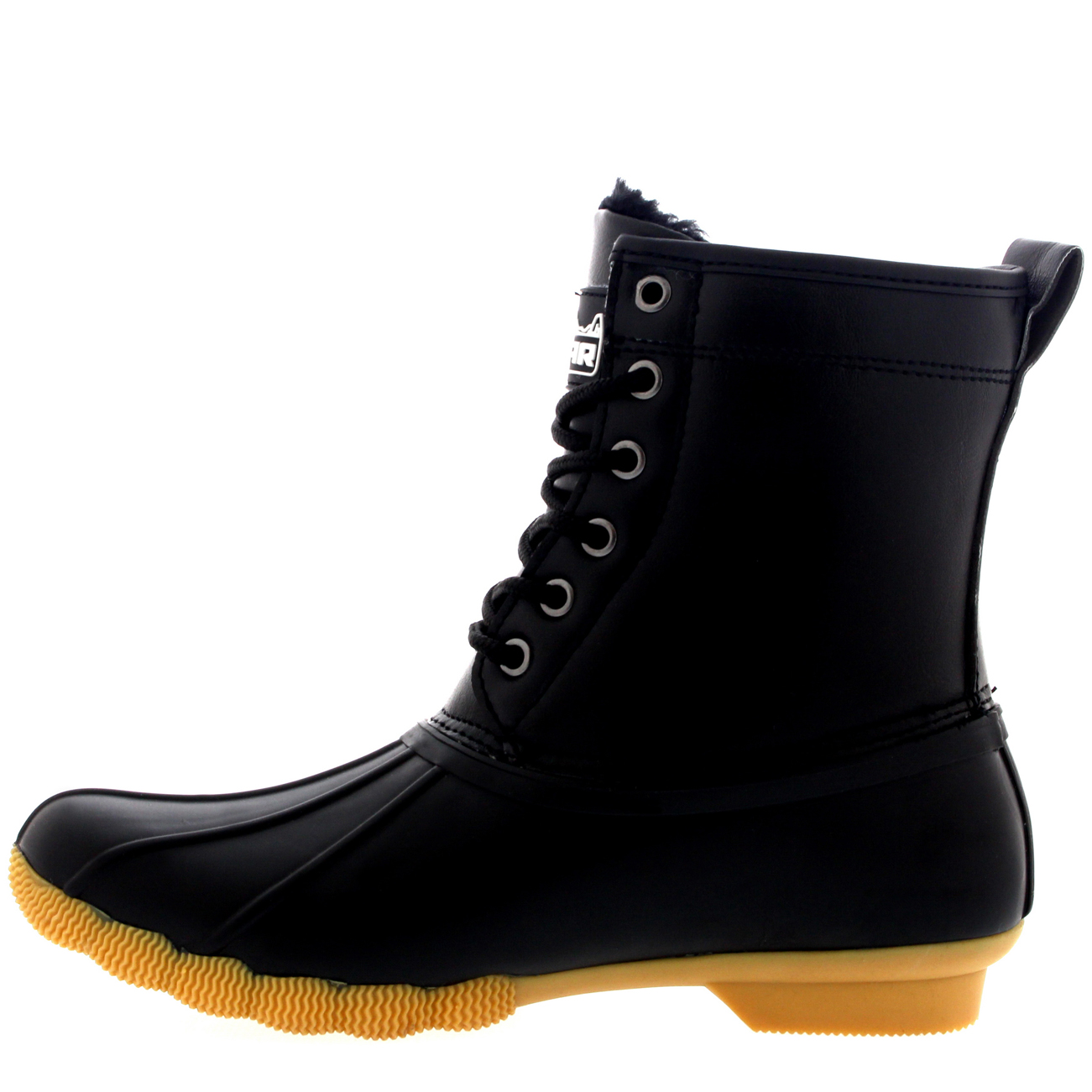 fur lined rubber boots womens