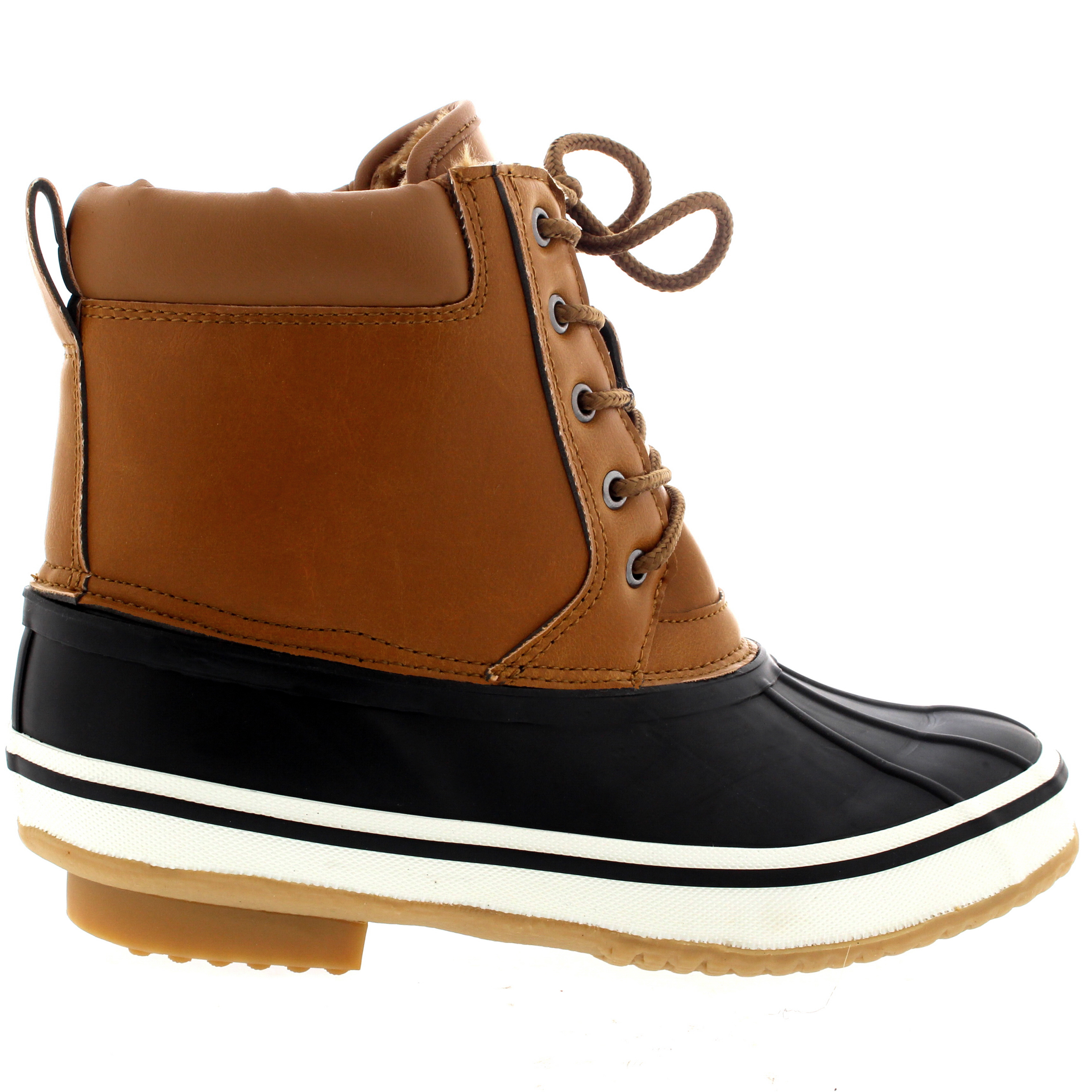 Womens Rain Winter Nylon Bean Deep Tread Duck Waterproof Snow Ankle