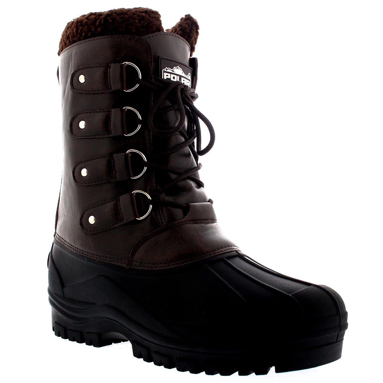 mens duck boots with fur