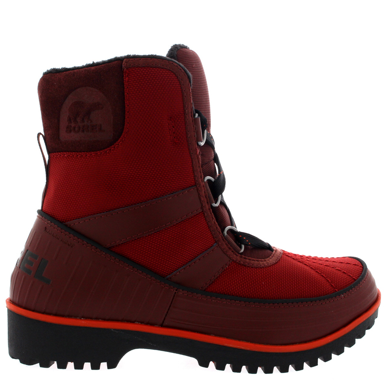 Womens Sorel Tivoli II Fur Lined Lace Up Rain Winter Snow Mid Calf