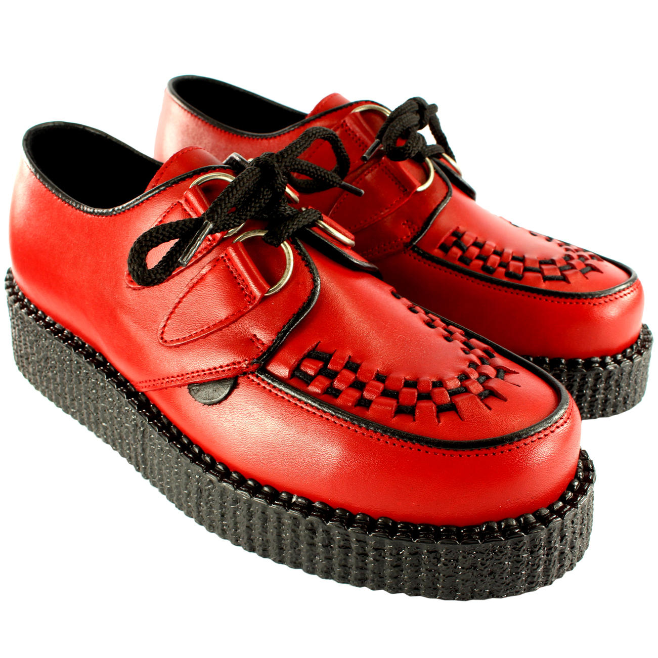 Womens Underground Creepers Wulfrun Leather Lace Up Retro Punk Shoes