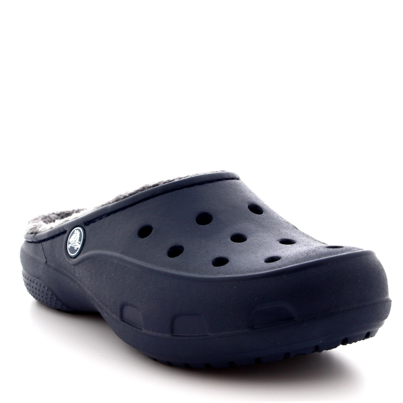 fuzzy croc sandals