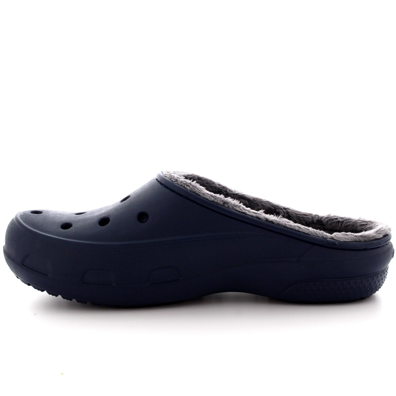 fuzzy croc sandals