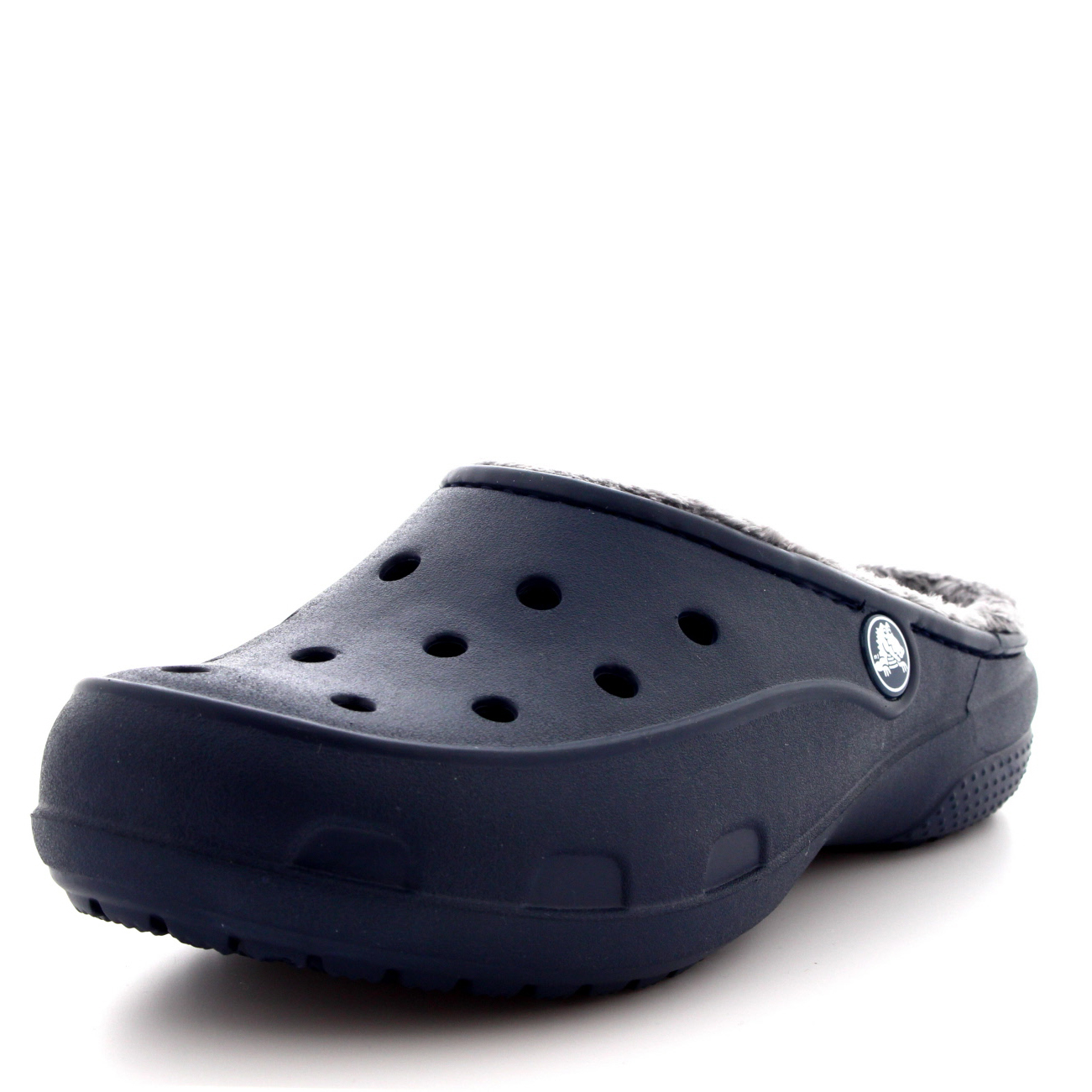 fuzzy croc sandals