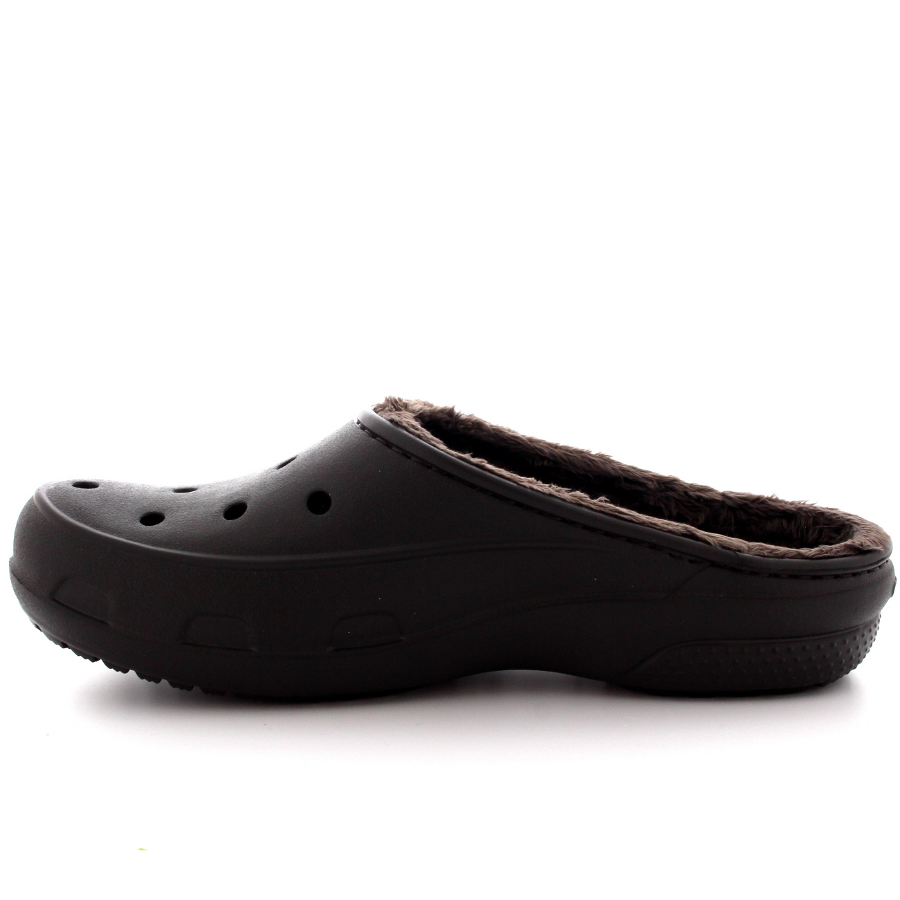 fuzzy croc sandals