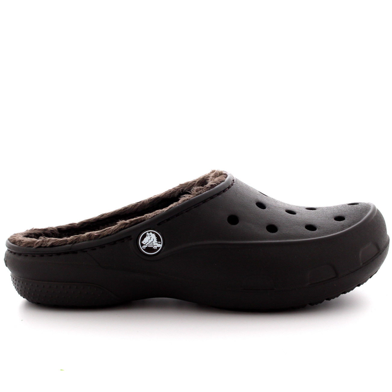 fuzzy croc sandals