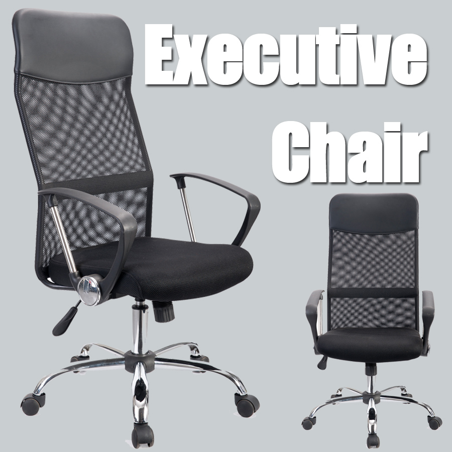 New High Back Mesh Computer Office Chair Black 01