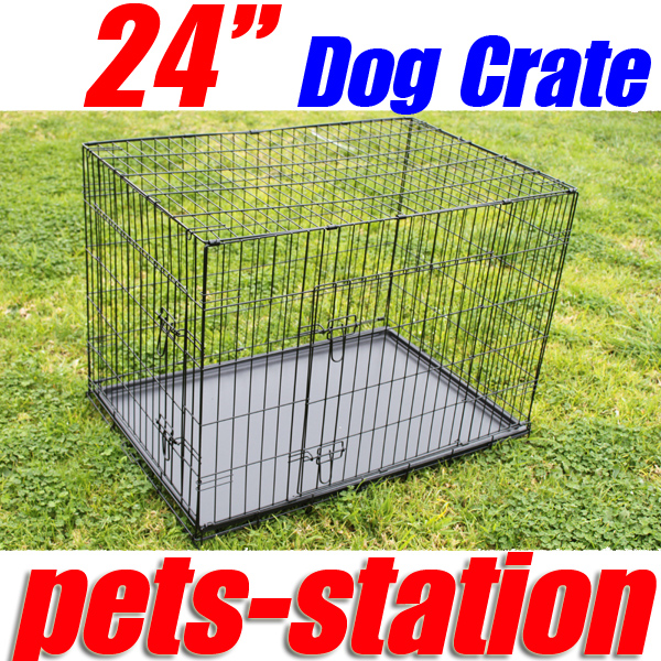 24" Collapsible DOG Crate Rabbit Cage PET Carrier Puppy Guinea PIG eBay