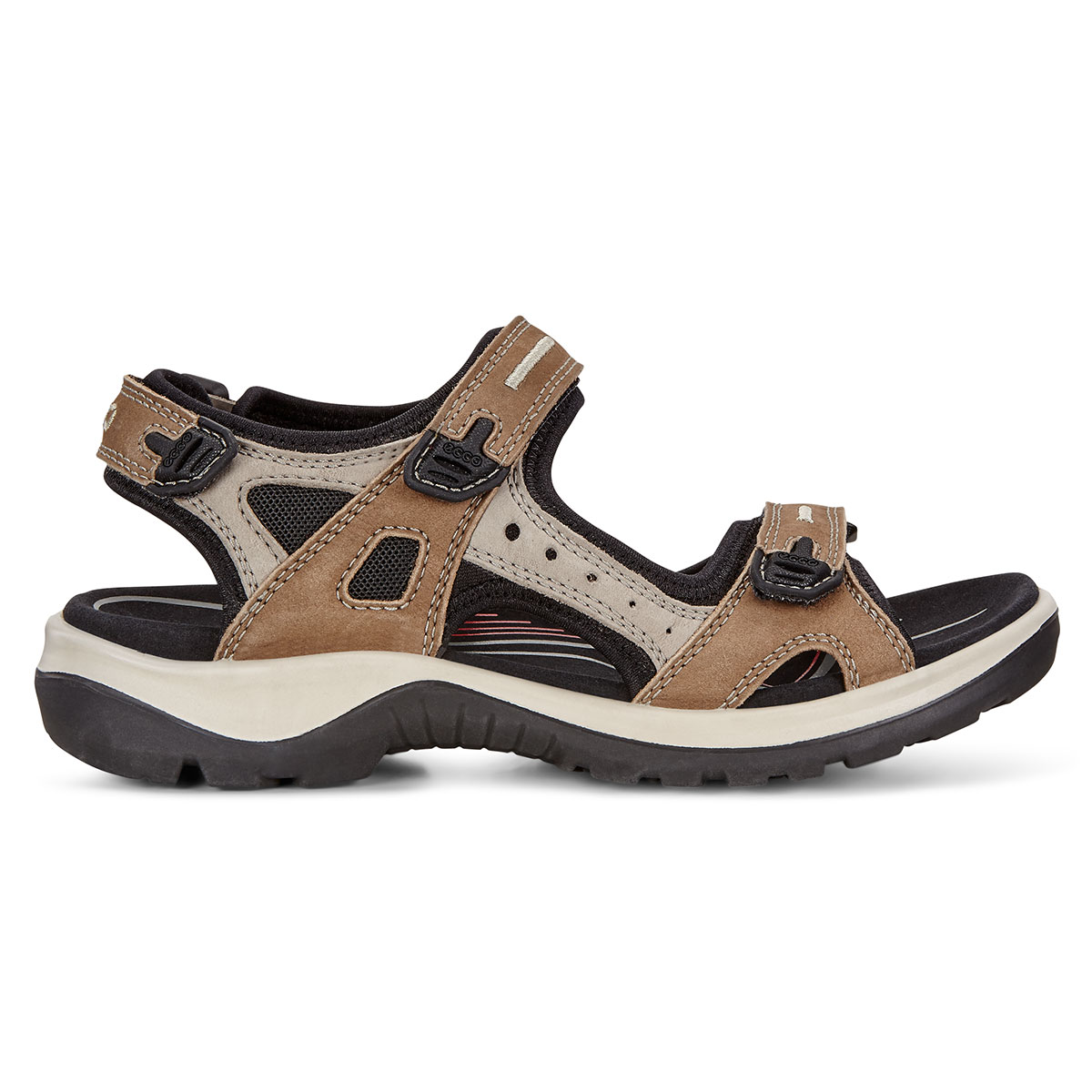 Ecco 2019 Womens Offroad Adjustable Stretch Nubuck Leather Durable Sandals