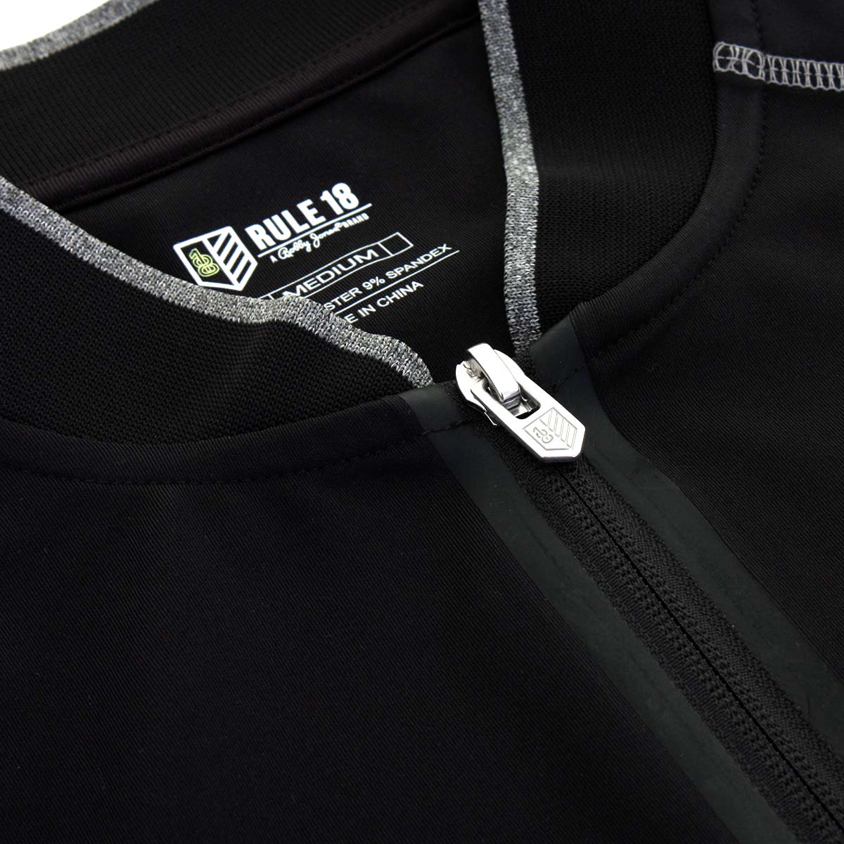 Règle 18 Homme Tech F1 1//4 Zip Wicking Pullover Sweater 56/% off RRP