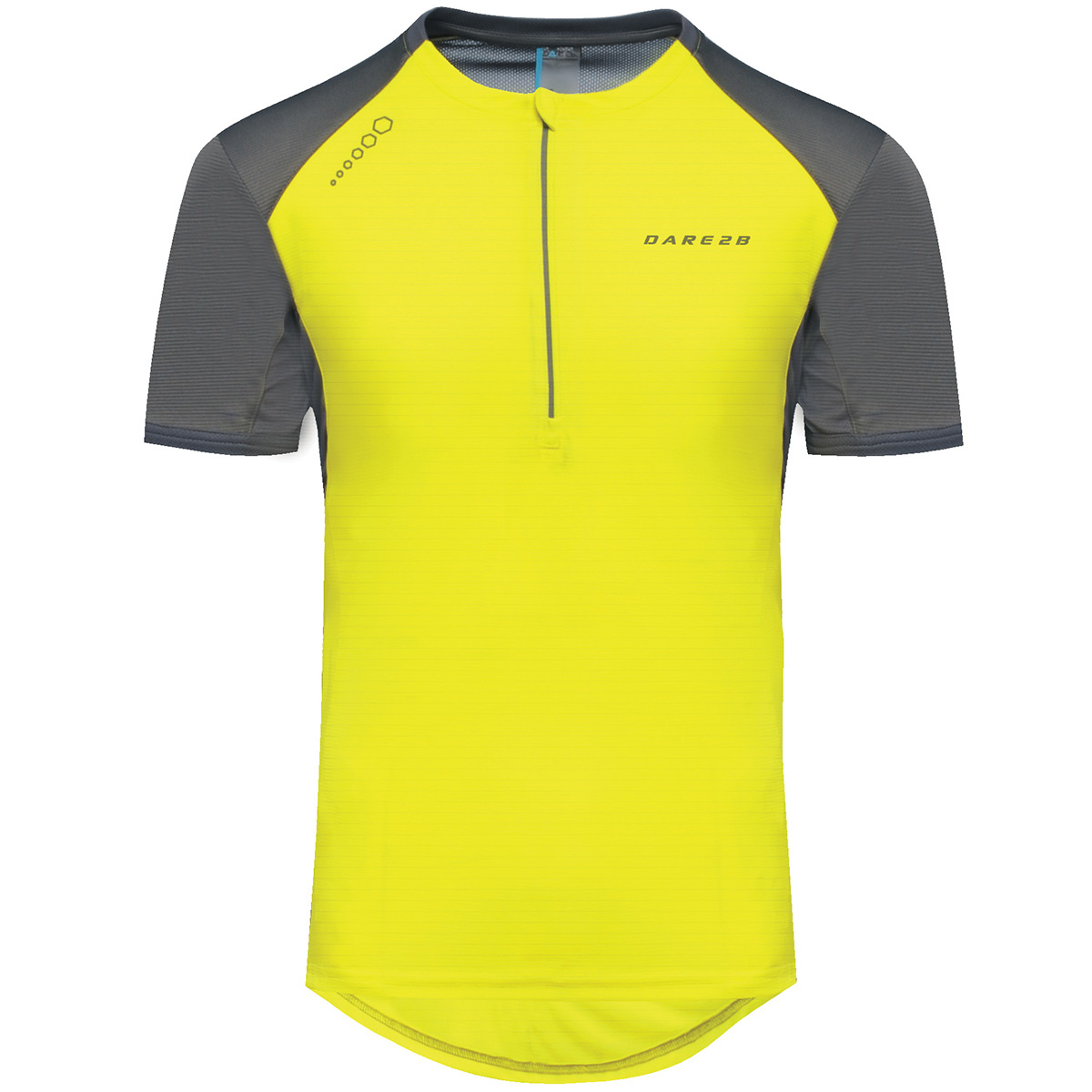 Dare 2b Mens Attest Lightweight 1//2 Zip Reflective Cycle Jersey 52/% OFF RRP