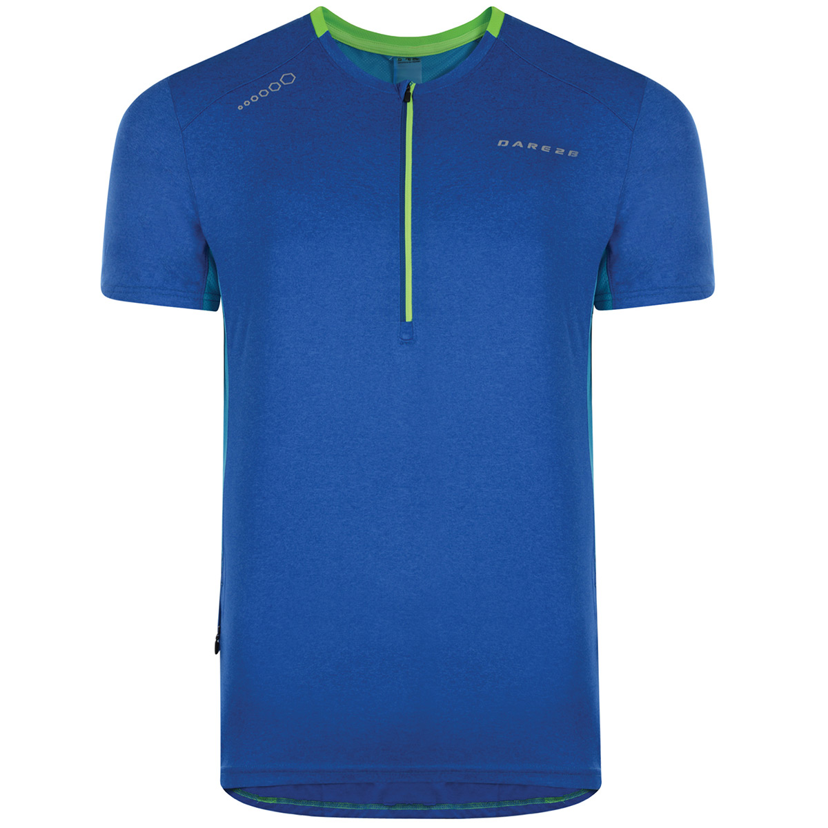 Dare 2b Mens Attest Lightweight 1//2 Zip Reflective Cycle Jersey 52/% OFF RRP