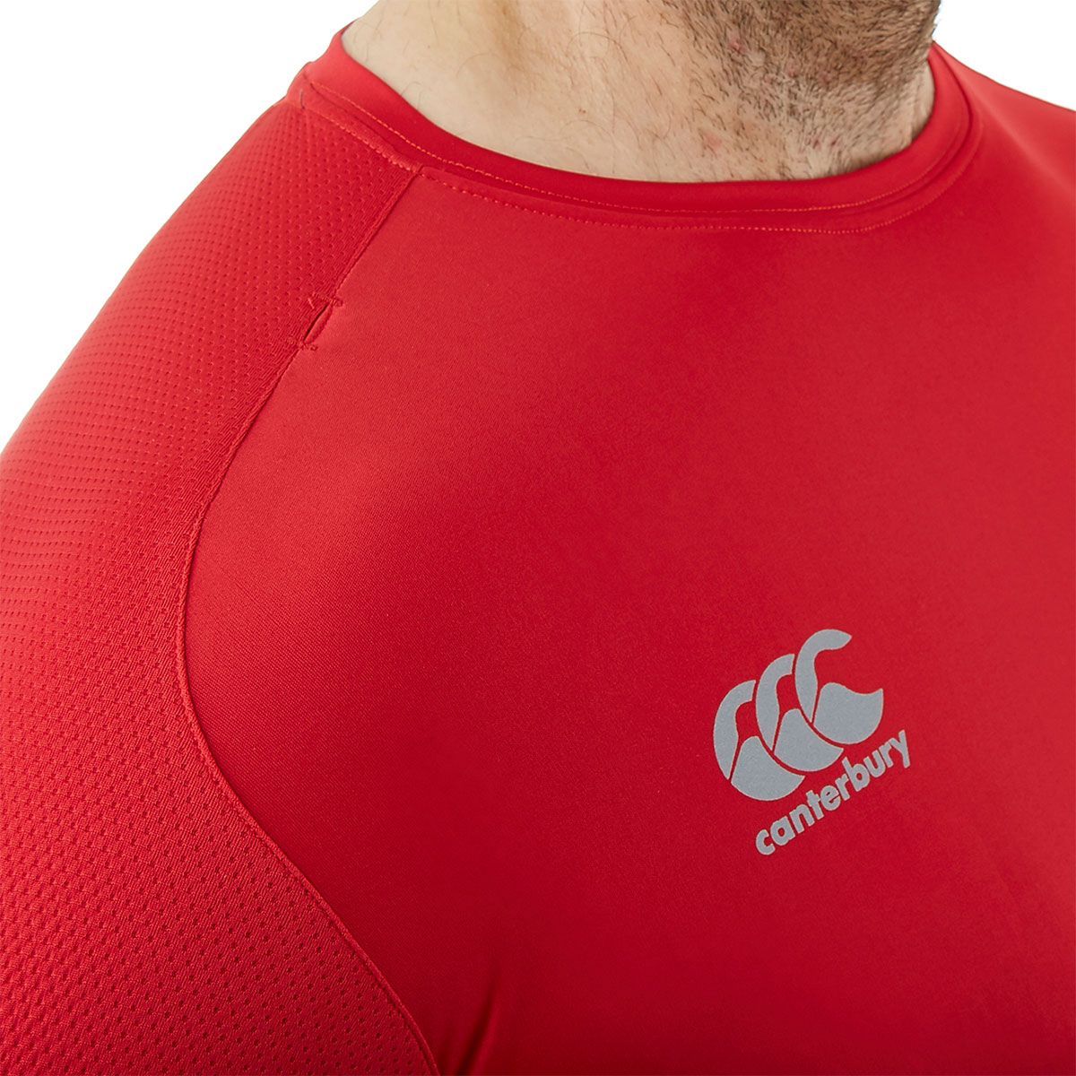 Canterbury Mens Core Vapodri Superlight Poly Logo Quick-Dry T-Shirt