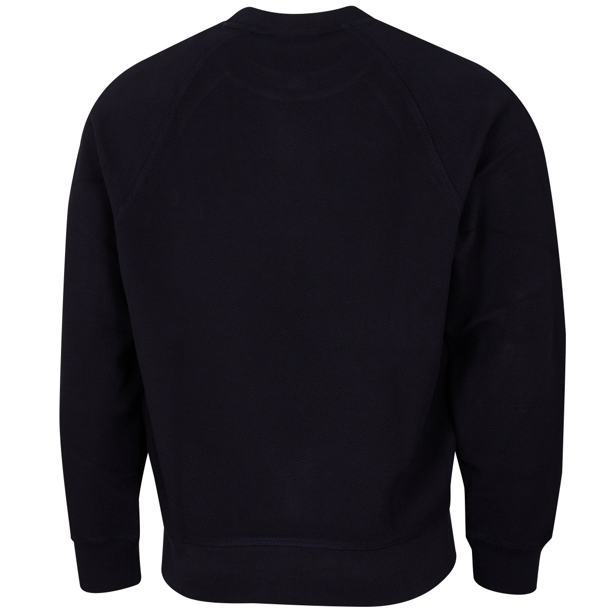 Lacoste Mens Organic Cotton Piqué Crocodile Ribbed Crew Neck Sweater