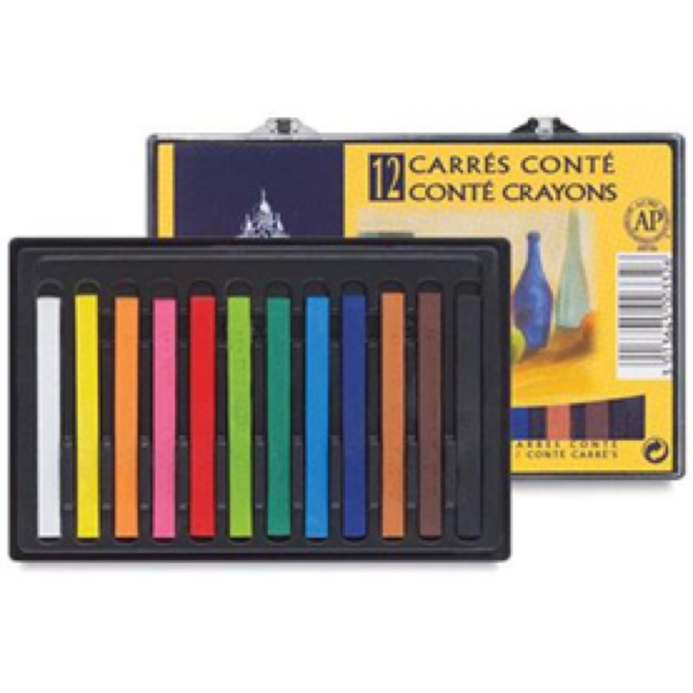 Pastel Crayons with good lightfastness qualities due to the high