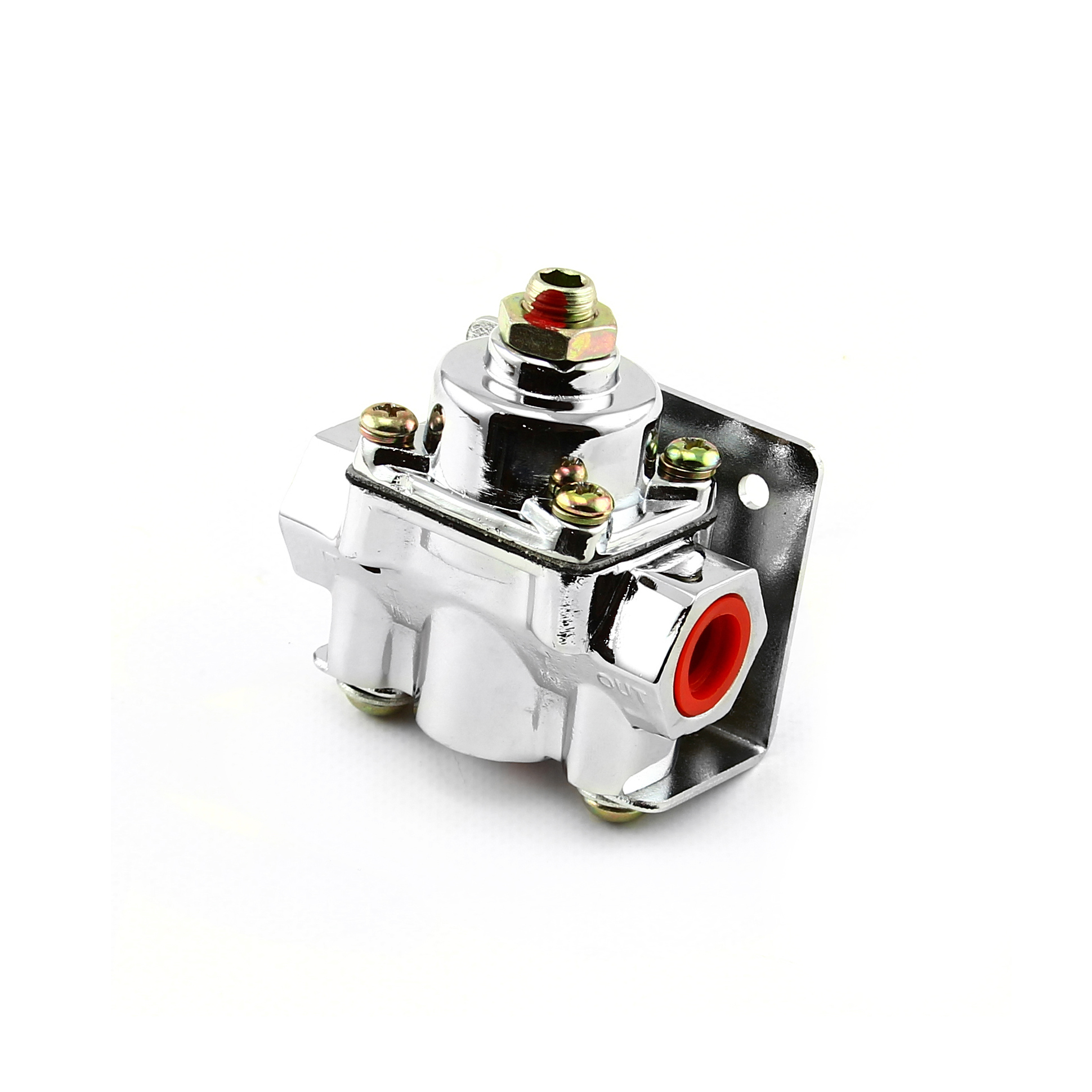 49 psi Adjustable Universal Deadhead Fuel Pressure Regulator Chrome eBay