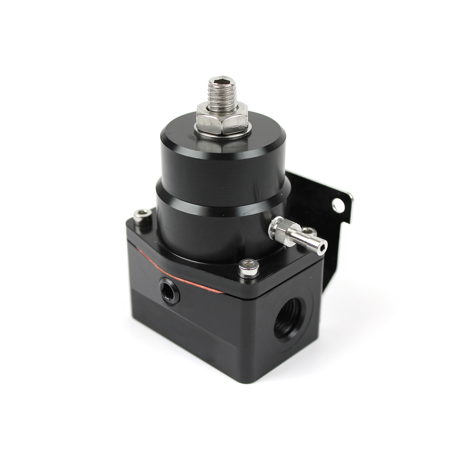 Universal 6 An Efi Fuel Injection Pressure Regulator Black w/ Boost