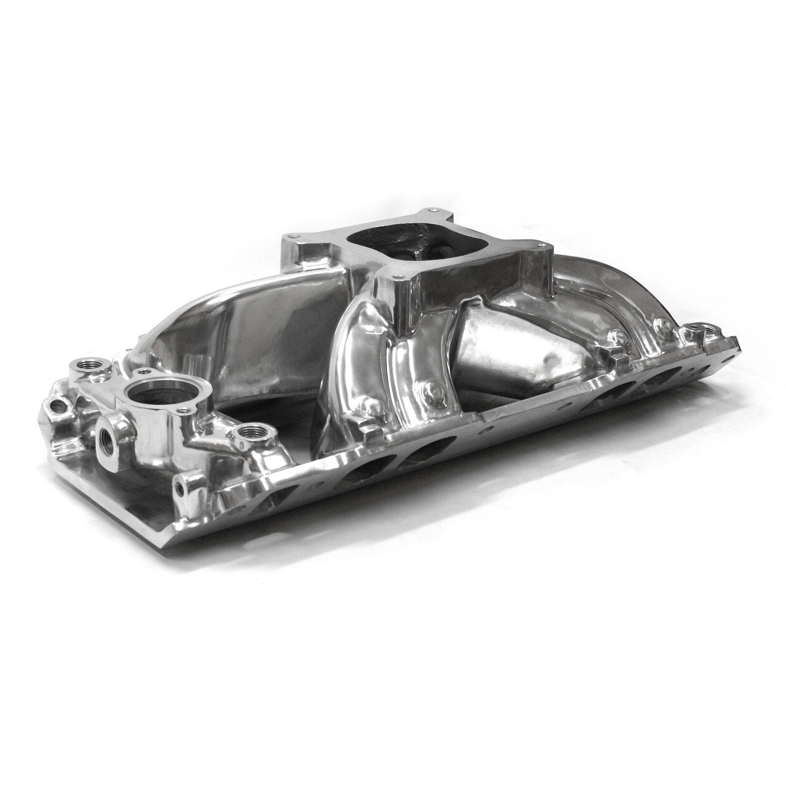 Chevy BBC 454 Shootout Oval Port High Rise Intake Manifold Polished eBay