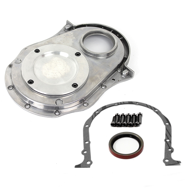Chevy BBC 454 Gen 14 2Piece Aluminum Timing Chain Cover w/ Inspection