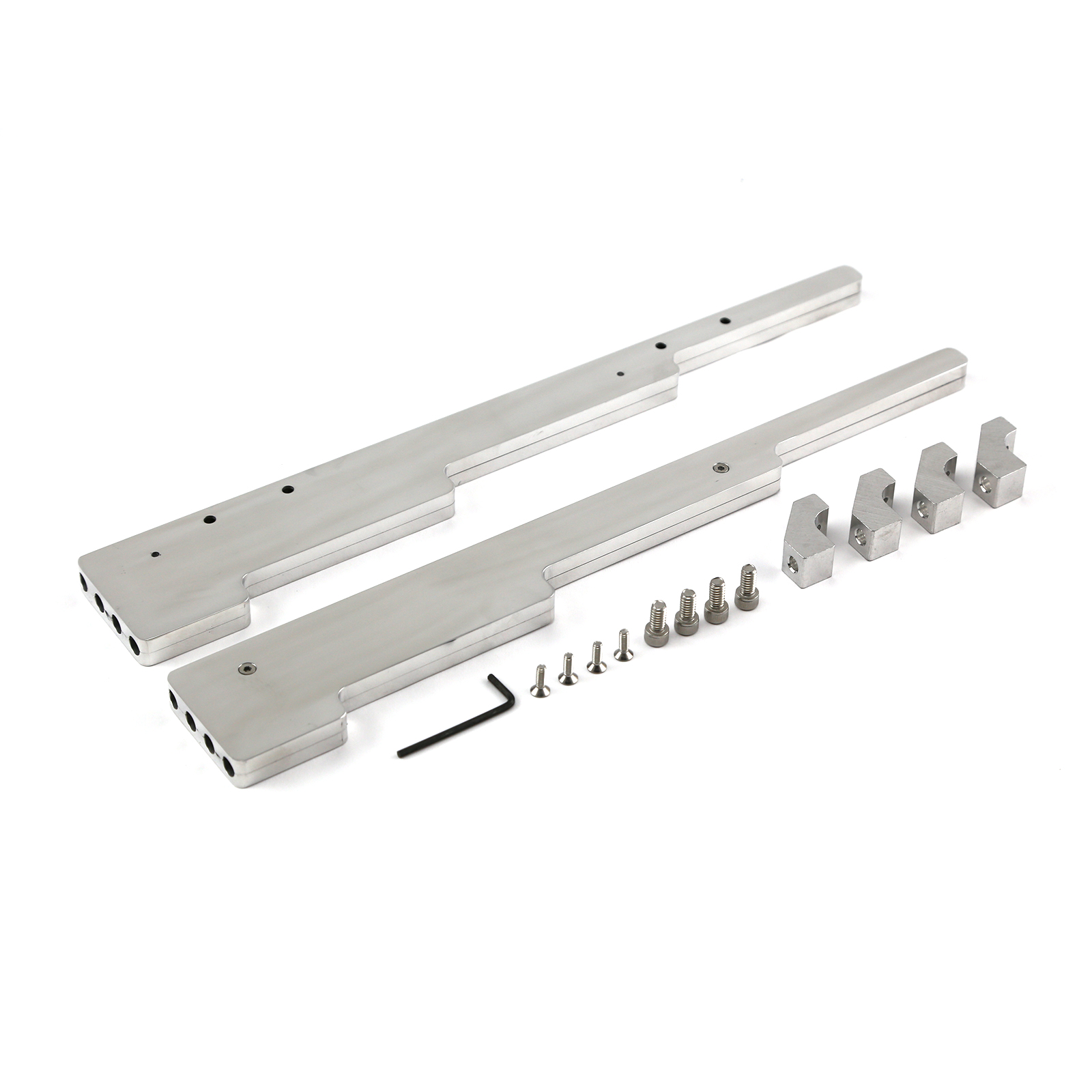 Chevy SBC 350 Late Aluminum Plain Linear Spark Plug Wire Separator Loom