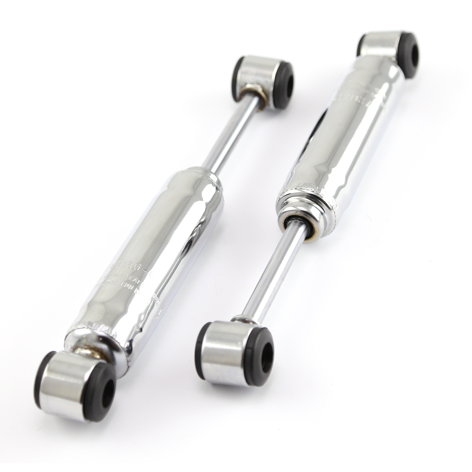 Shorty Chrome Shock Absorbers MonoTube Hot Rod 11 1/4" Extended 7 7/8" Collapsed eBay