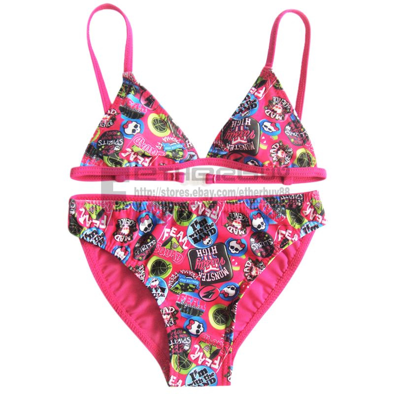 Monster High Girls Kids Swimwear Swimsuit SZ 2-6 Bathing ...