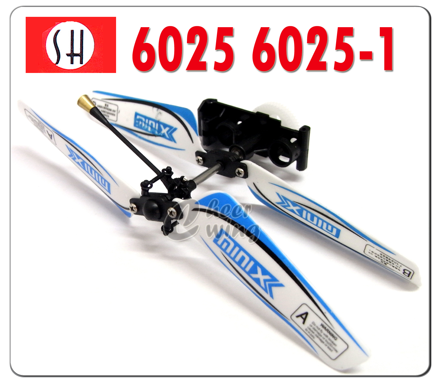 SH 60251 MiniX RC Helicopter Part Main Rotor Blade Head Set & Balance