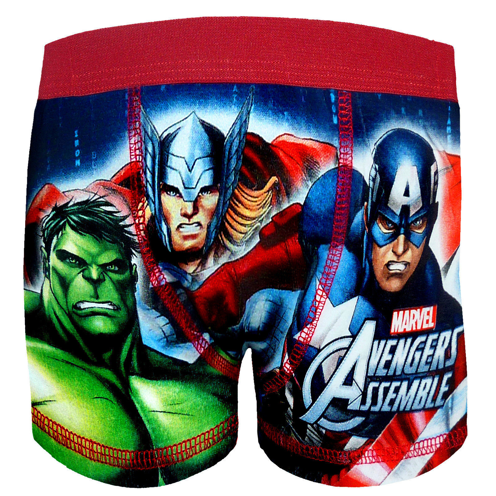 Marvel Avengers Assemble Official Gift 1 Pack Boys Boxer Shorts
