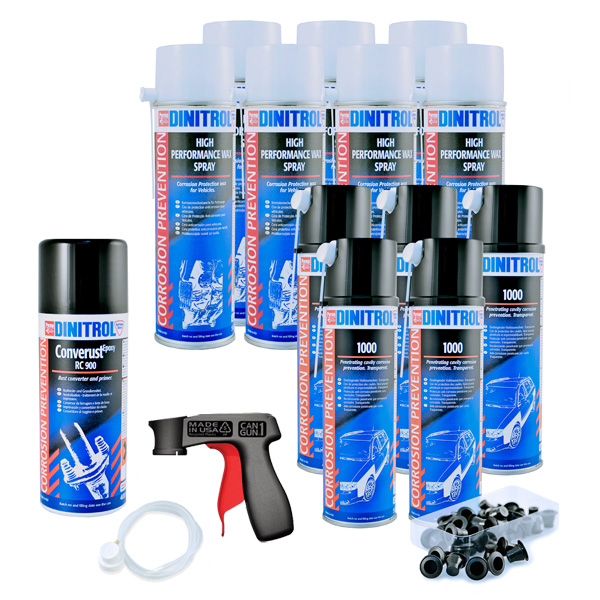 DINITROL CLEAR RUST PROOFING AEROSOL SPRAY KIT MEDIUM CAR eBay