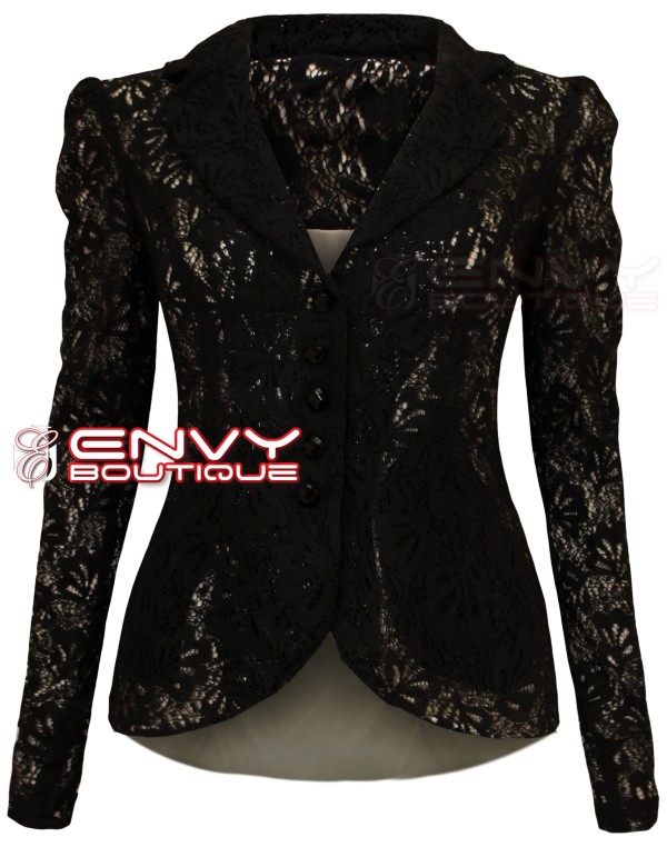 LADIES JACKET NEW WOMENS QUILTED FUR COLLAR PADDED BUTTON ZIP COAT SIZE 8-14