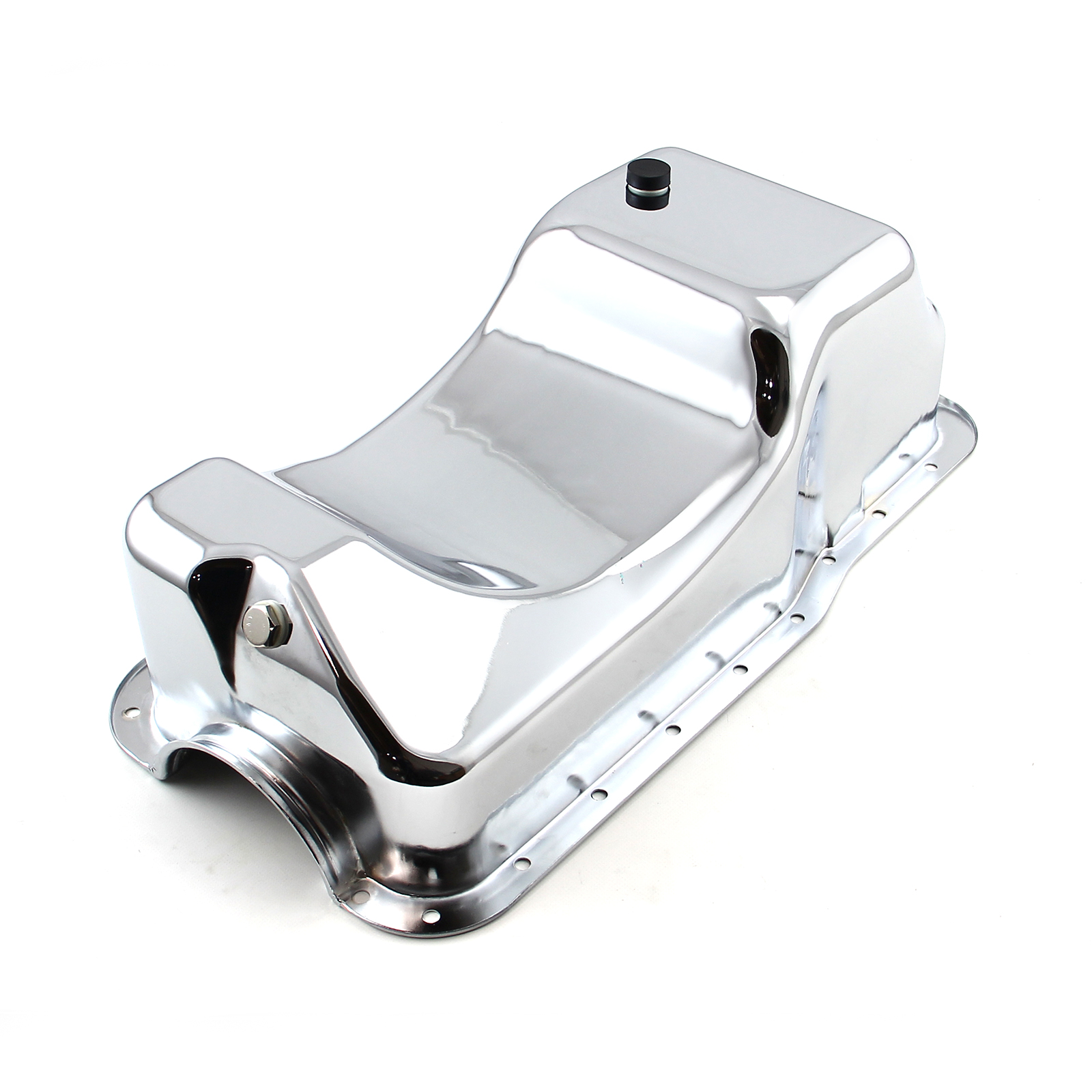 Ford SB 289 302 Windsor Fox Body Dual Sump Chrome Oil Pan eBay