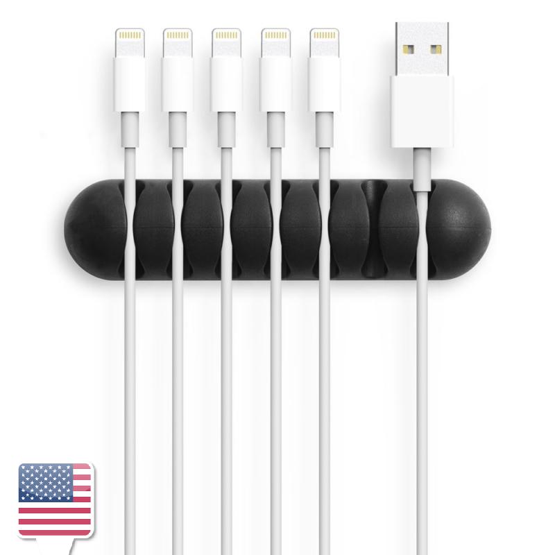 Slot Wire Cable Cord Clip Organizer USB Charger Holder Fixer Adhesive 4 7