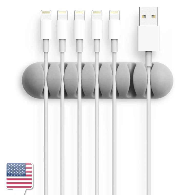 Slot Wire Cable Cord Clip Organizer USB Charger Holder Fixer Adhesive 4 7
