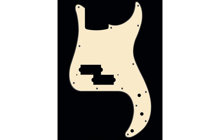 46 colours: Precision Bass Scratchplate/Pickguard Pick Guard for P-Bass - Bild 77 von 83