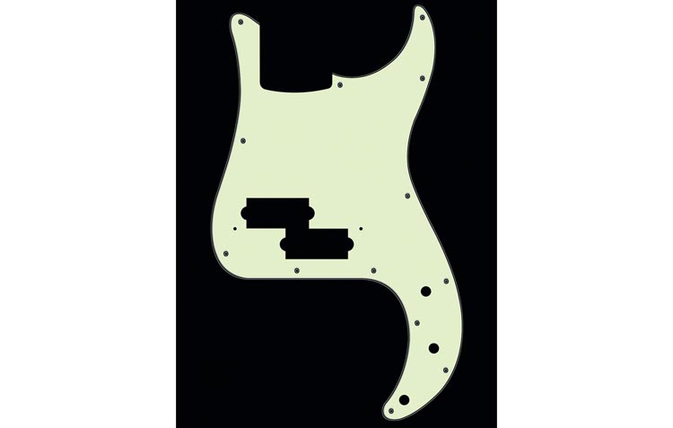 46 colours: Precision Bass Scratchplate/Pickguard Pick Guard for P-Bass - Bild 41 von 83