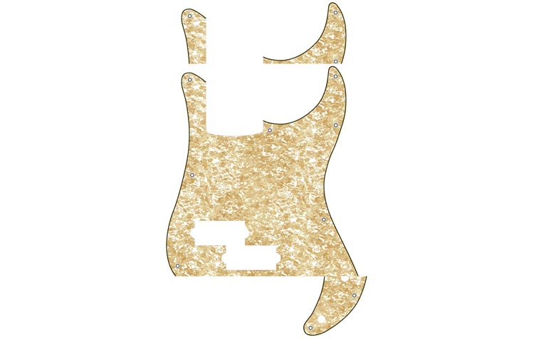 46 colours: Precision Bass Scratchplate/Pickguard Pick Guard for P-Bass - Bild 33 von 83